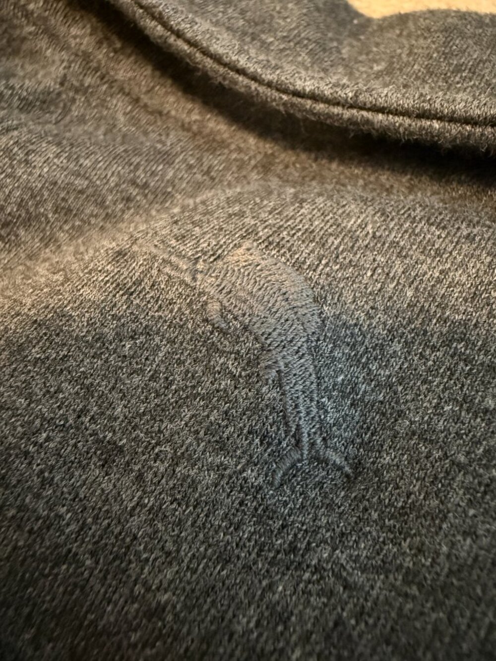 Tommy Bahama Men's Large Grey Shawl Collared Sweatshirt Pullover Button Neck - Picture 10 of 12
